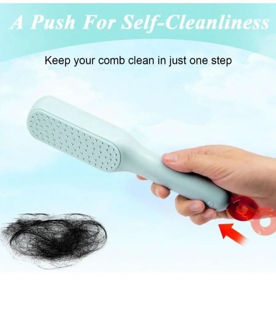 Self-Cleaning Anti-Static Massage Comb