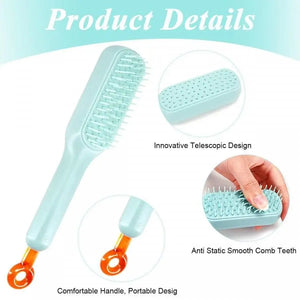 Self-Cleaning Anti-Static Massage Comb