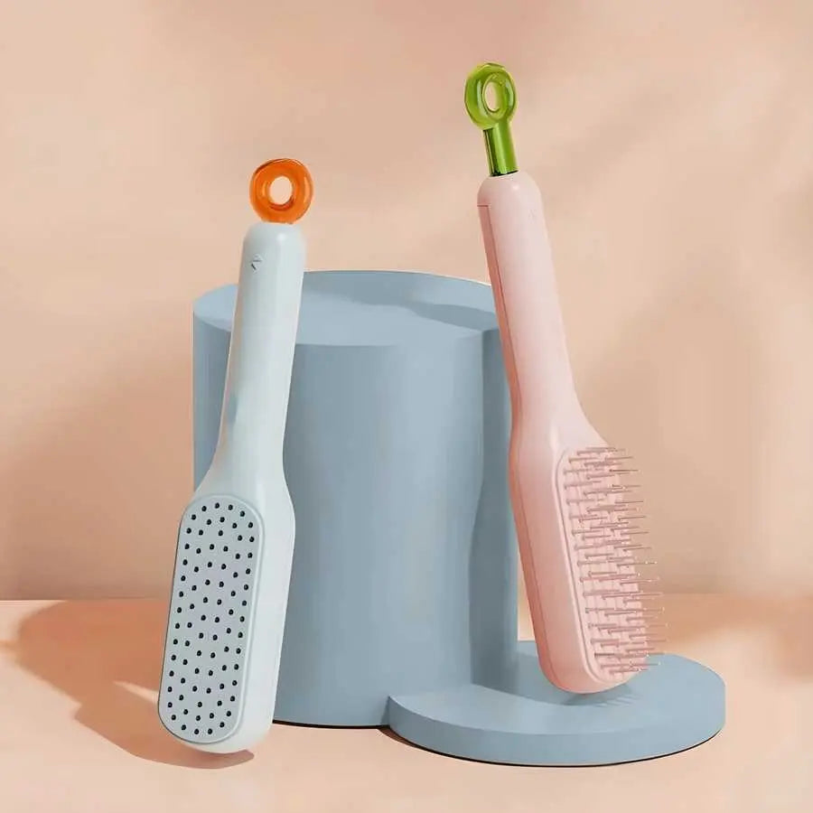 Self-Cleaning Anti-Static Massage Comb